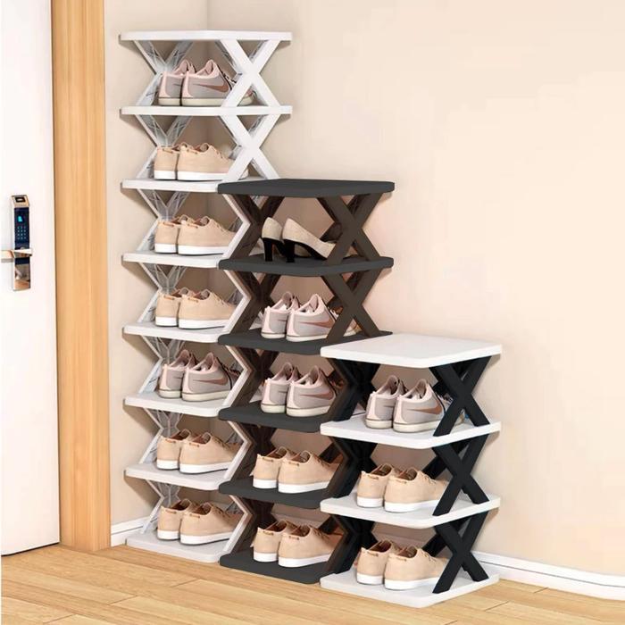 Rak Sepatu Serbaguna Tempat Sandal Susun Rak Sandal Plastik