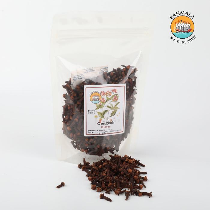 Banmala Cengkeh Maluku Asli 100G - Cengkih Kuncup Bunga Utuh Kering Premium