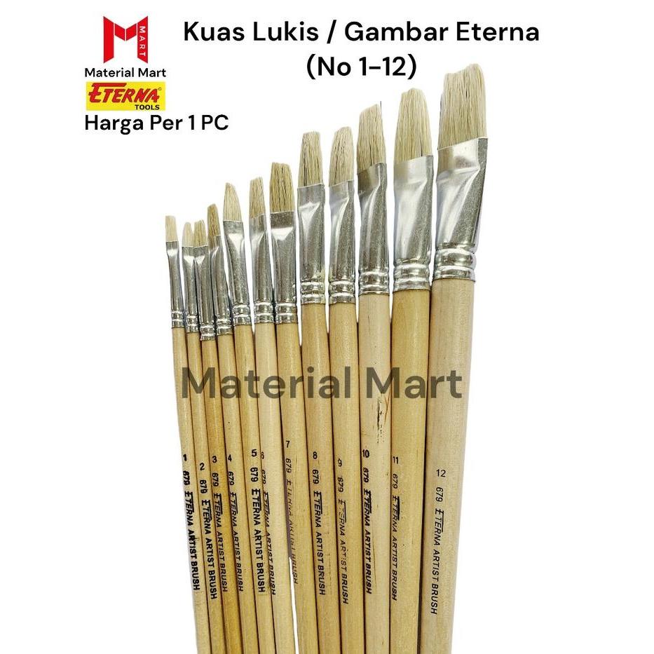 [] Kuas Lukis Eterna Kuas Gambar Eterna Artist Paint Brush Melukis