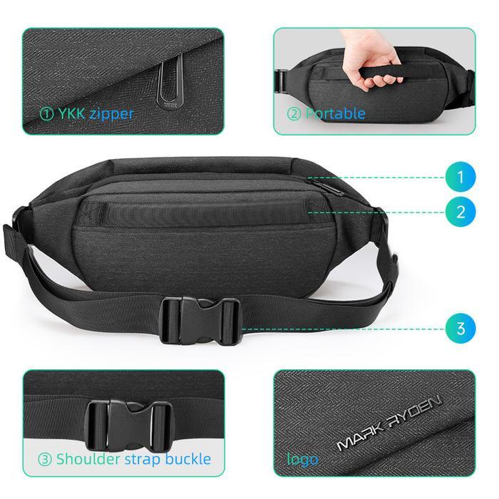 New Mark Ryden Mr7786 Tas Selempang Pria Crossbody Waist Bag Sling Bag