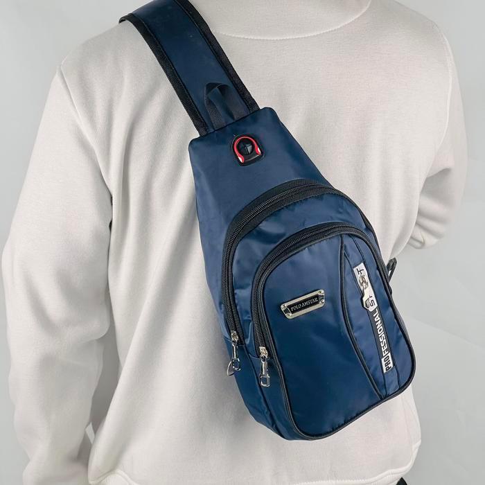 Tas Selempang Pria Slingbag Pria Bahan Nilon Merk Polo Amstar Tas Pria Tas Selempang