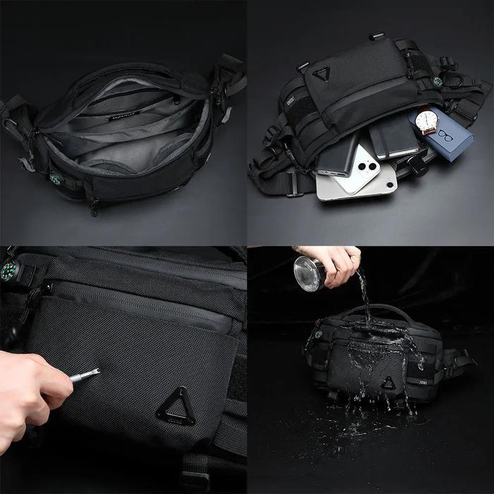 Waist Bag Pria Ozuko Biver Waistbag #9778 Untuk Pria Dan Cowok