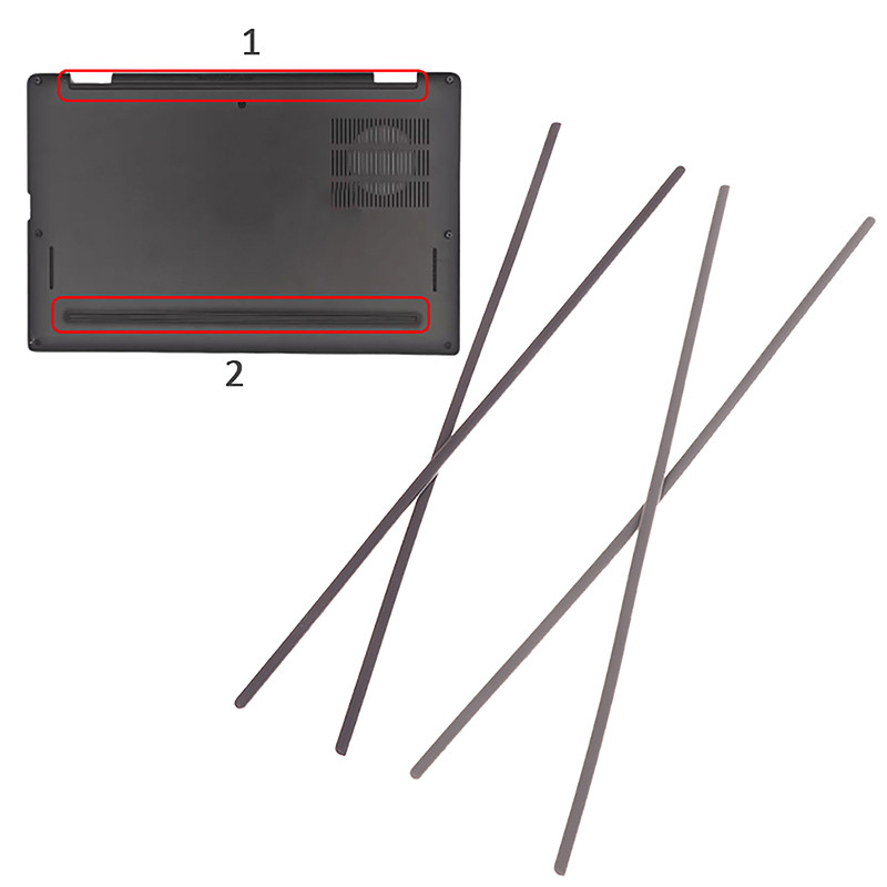 1Pc/1Set Rubber Feet Strip Laptop Replacement Bottom Shell Cover Foot Pad For Dell Latitude 7320