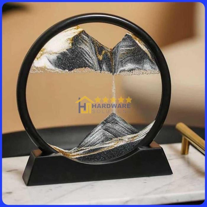 Pajangan Meja Dekorasi Jam Pasir Hisap Gurun 3D 17 cm - SA-3D