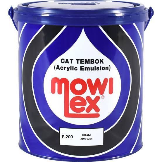 Cat Tembok Mowilex E200 Hitam 2,5L Gallon Mowilex E-200 Interior