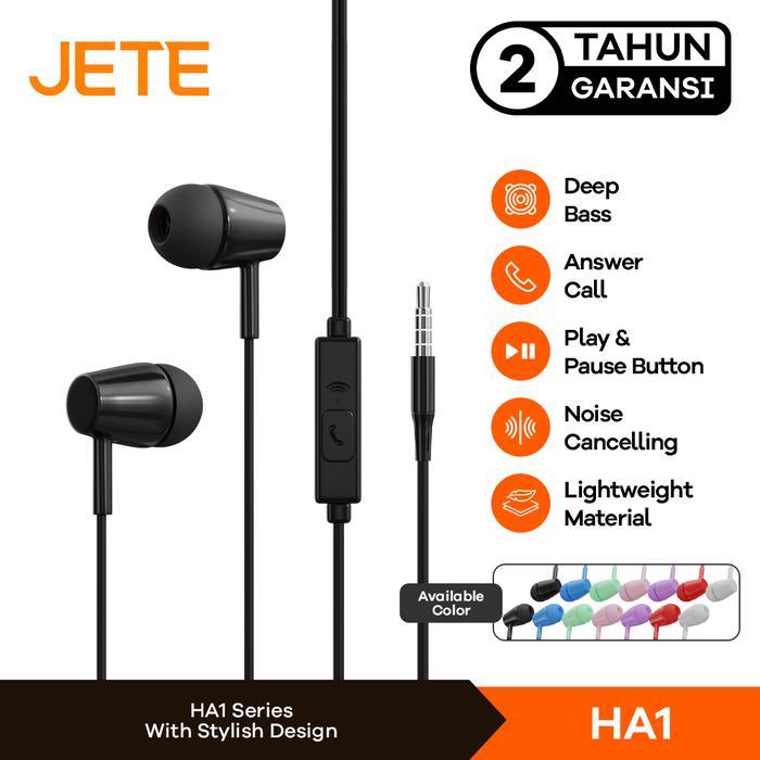 JETE HA1 Headset Earphone JETE HA1 - Garansi 2 Tahun
