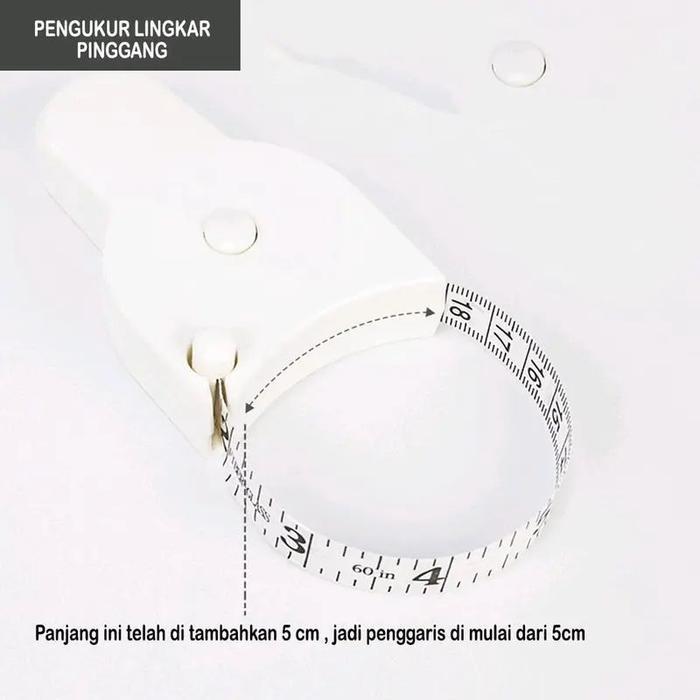"New" Meteran Badan / Pita Ukur Badan / Meteran Gulung Alat Pengukur Lingkar Tubuh Otomatis
