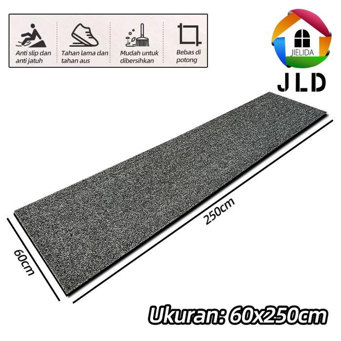 JIELIDA KESET KARPET PVC MIE BIHUN 60 X 250CM TEBAL 16MM KESET ANTI SLIP 2 WARNA