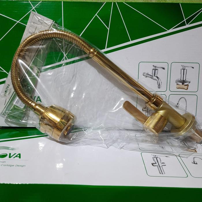 Terbaru Kran Sink Meja Gold / Kran Sink Stainless Gold