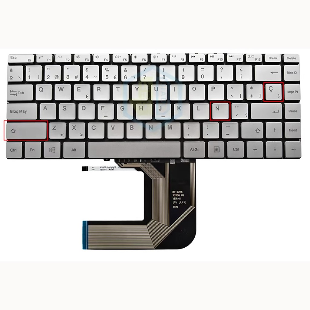US RU SP AR Layout for BMAX Book Y13 13.3 XK-HS205 MB30010010 X390G Laptop Keyboard