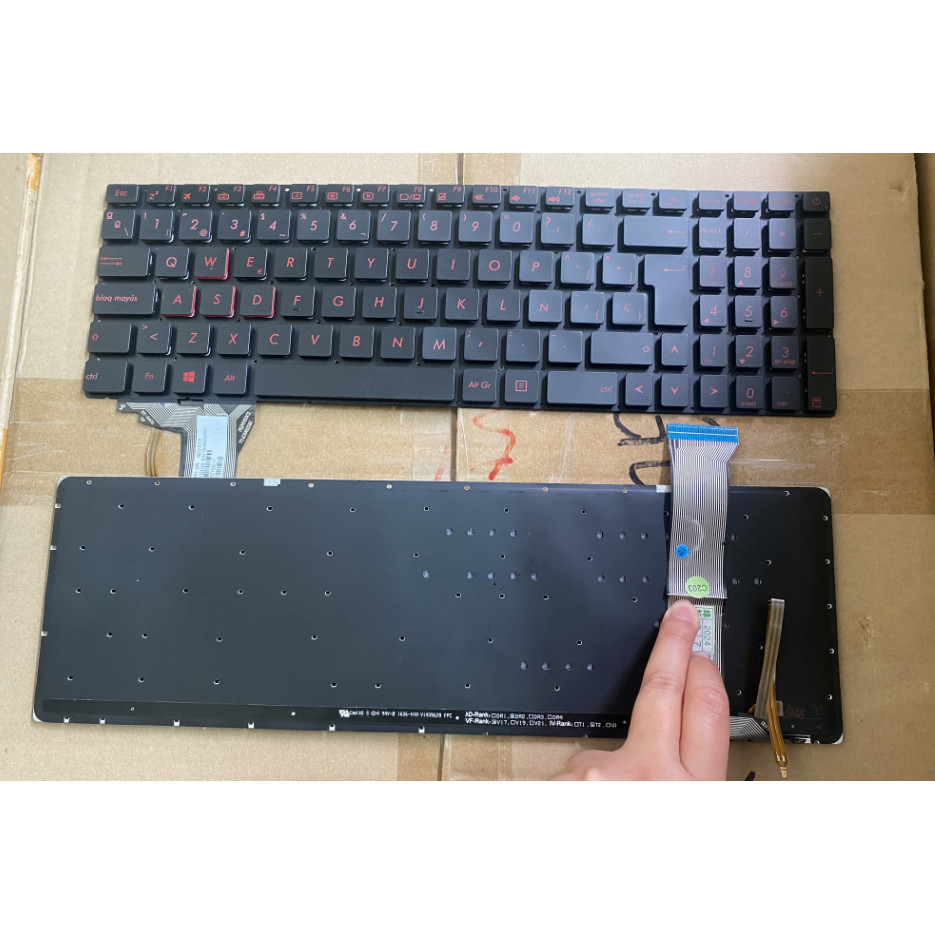Spanish Keyboard For Asus ROG GL552 GL552VL GL552V GL752 GL752VM VL VW G551 ZX50 SP ES Laptop
