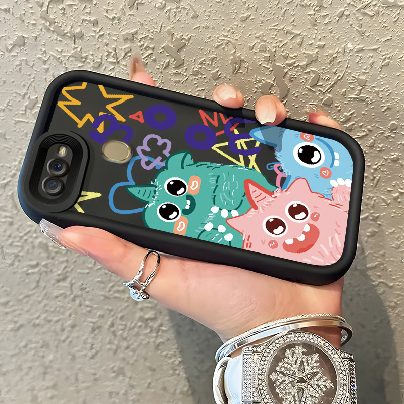 Casing Hp OPPO A7 OPPO A5s OPPO A12 OPPO A12S A11k Case Unicorn Tiga Warna Kartun Kasing silikon Ces