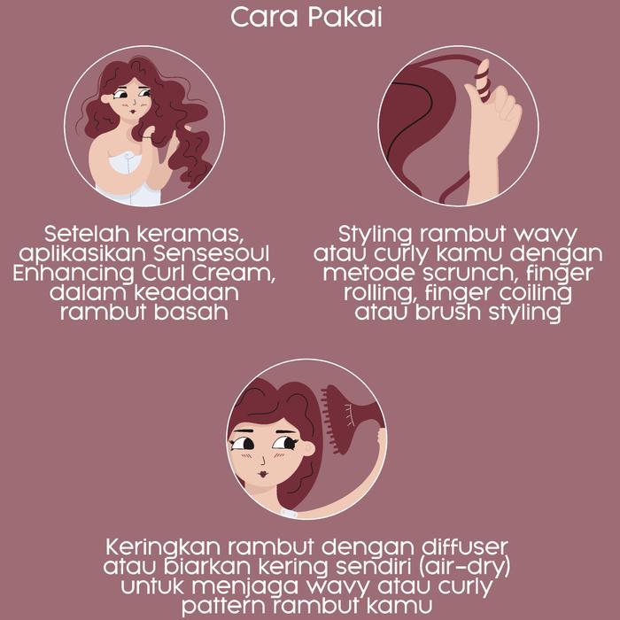 Sensesoul Enhancing Curl Cream - Cream Styling Rambut Wavy Dan Keriting