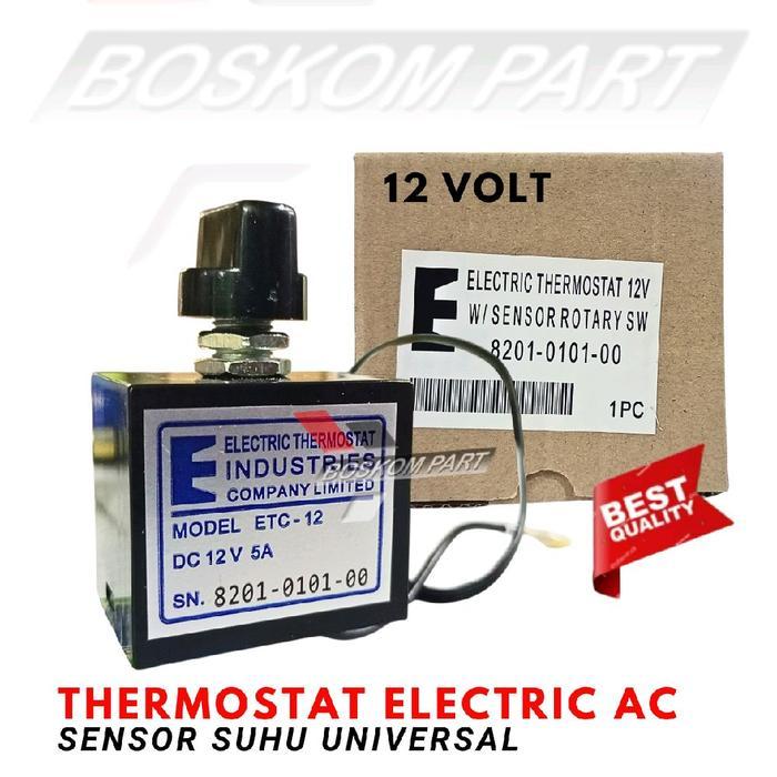 Thermostat Ac Mobil Elektrik Universal 12 Volt Sensor Suhu Thermistor Thermostat Ac Digital Sensor
