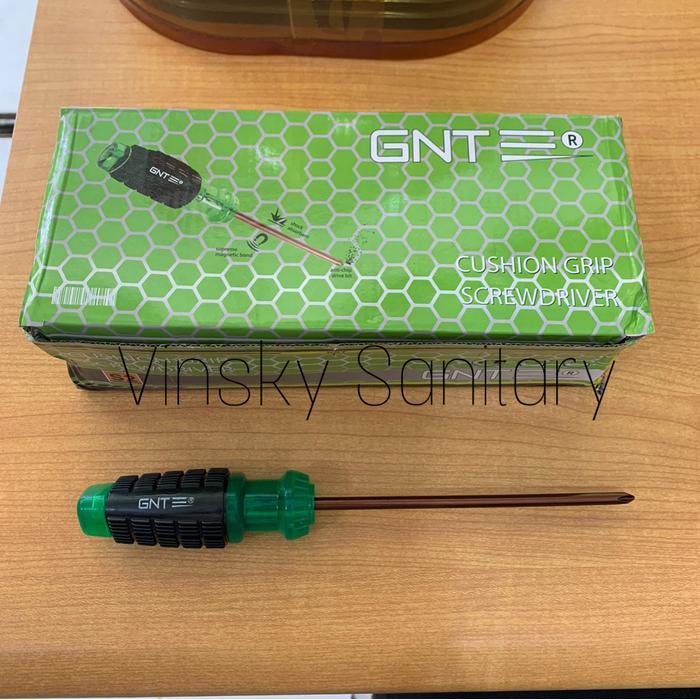 Obeng Gagang Karet 6" Inch ( + ) / Obeng Tukang Plus