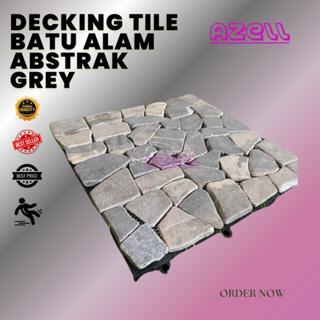 Paket Bundling 10 Pcs - Decking Tile Batu Alam Mozaik - Batu Alam Asli - Lantai Decking Batu Alam