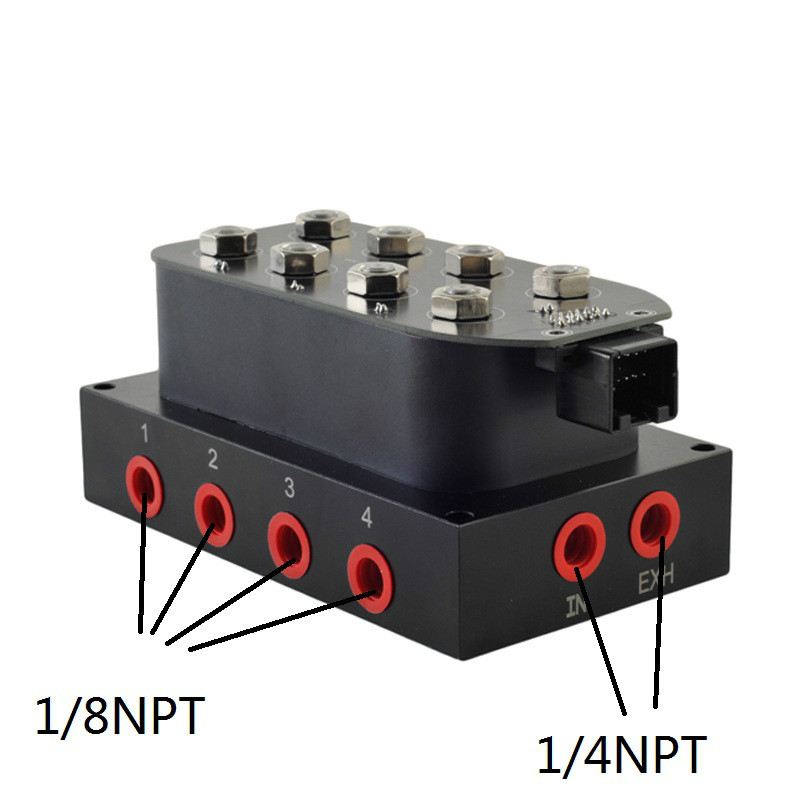 AIR SUSPENSION SOLENOID MANIFOLD VALVE 4 CORNER AIR SUSPENSION SOLENOID VALVE SMV-02 MAXPOWER