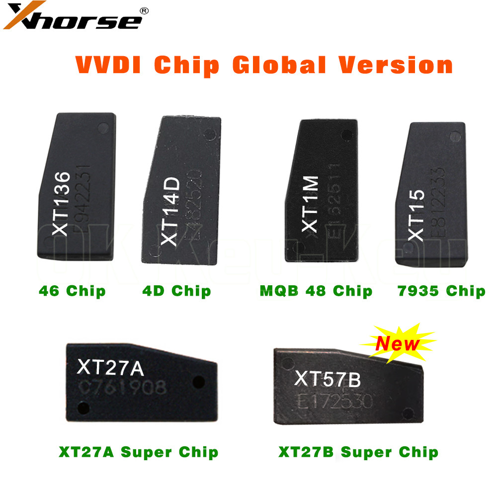 Xhorse VVDI Super Chip XT27A XT57B MQB48 XT1M 7935 XT15 46 XT136 4D XT14D Transponder Car Key Chip