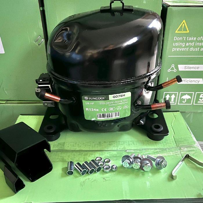 kompresor kulkas 1/4 pk QD75 original