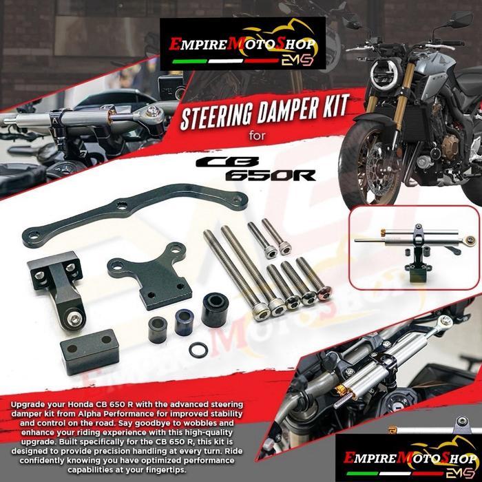 Alpha Performance Bracket Steering Damper CB650 R CB650R CB 650 Braket Stabilizer Stang Project One