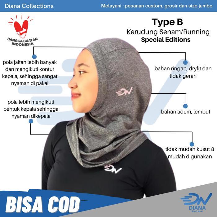 Sedia Kerudung Olahraga Sport Hijab Sport Hijab Instan kerudung renang kerudung olahraga kerudung