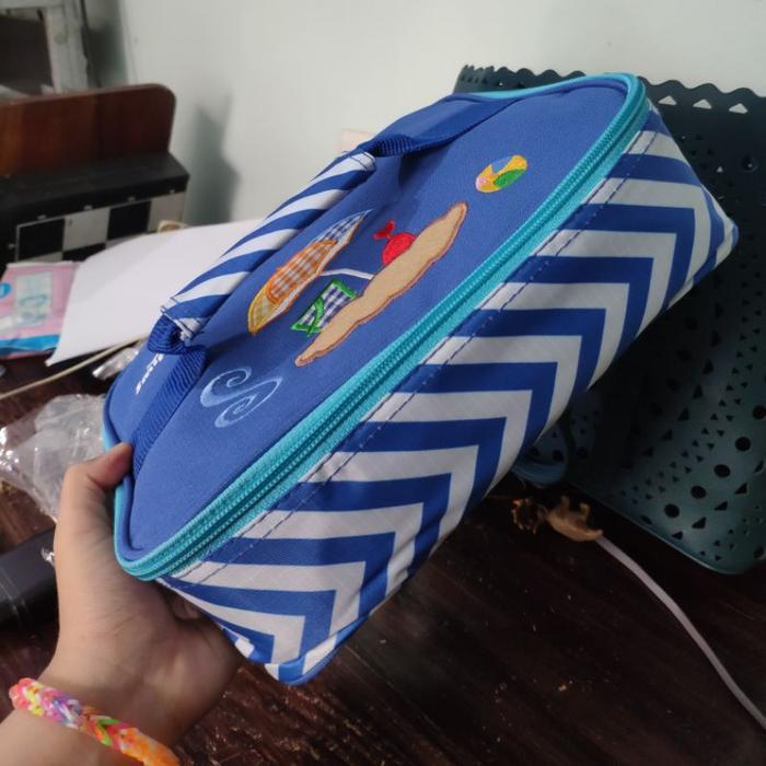 Tas Bekal Makan Anak Import Tas Kotak Makan Yooyee Besar Lunch Bag Double Decker Susun Yooyee Bagus