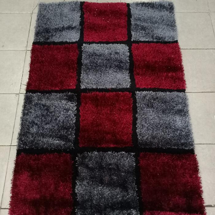 karpet shaggy motif 100 x 150 cm - Happy Mart