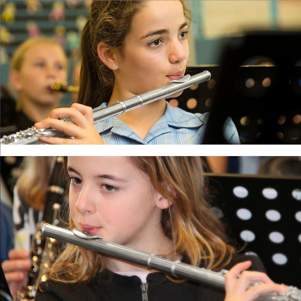 SLADE 16 Closed Holes Flute C Key Cupronickel Concert Flute Transversal Flute Woodwind Instrument