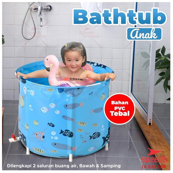 SPEEDS Bak Mandi Lipat Folding Bathtub Portable Bathtub Lipat Kolam