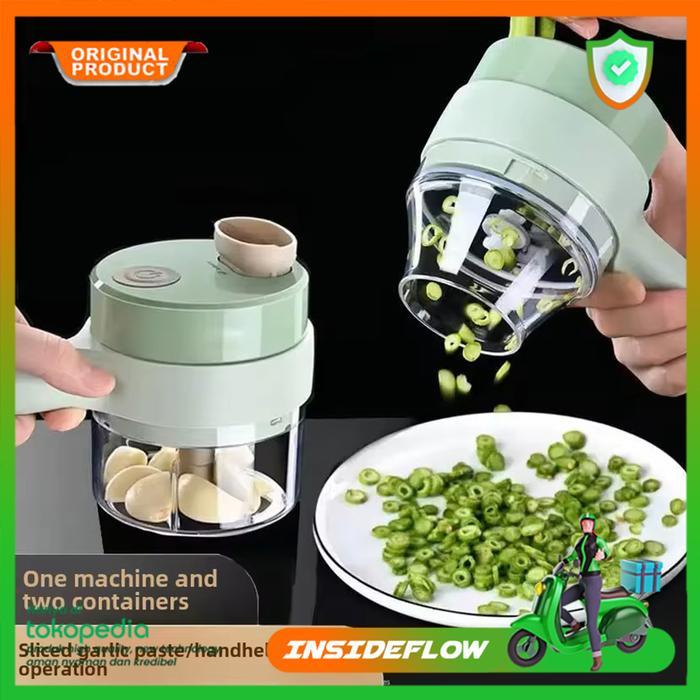 Mini Blender Food Copper Elektrik Pemotong Penggiling Daging Sayur Bumbu Dapur