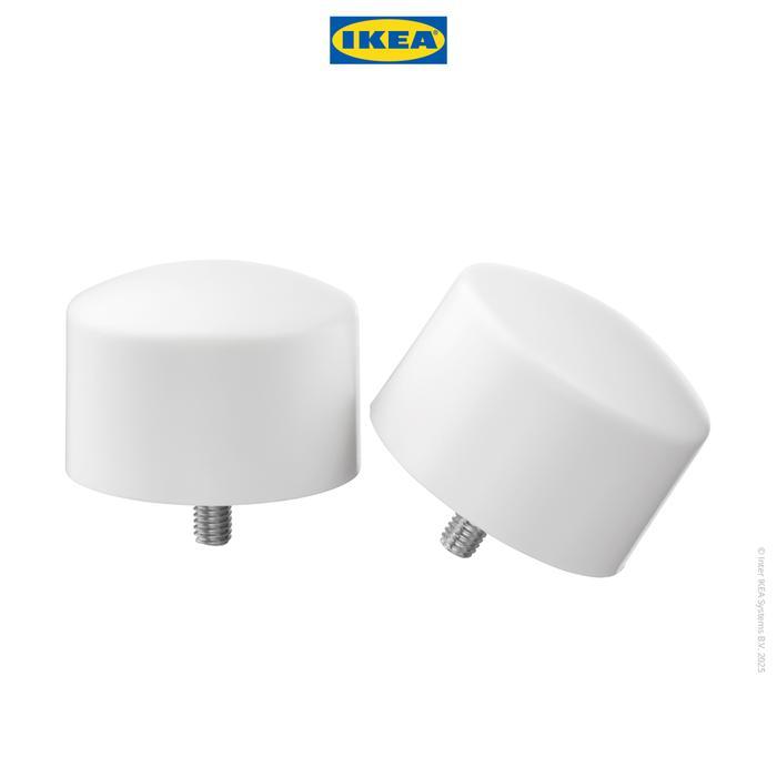IKEA RAFFIG Finial Penutup Batang Gorden/Jendela Isi 2pcs