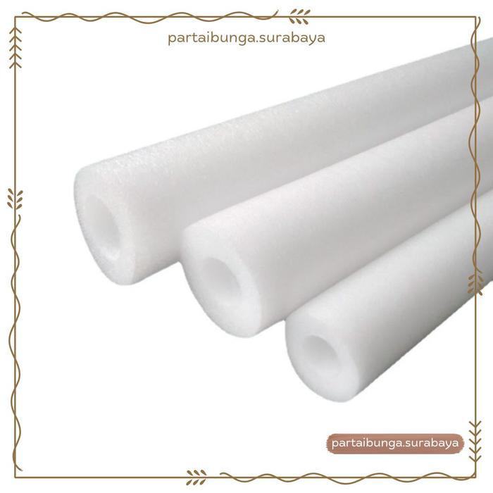 BUSA PUTIH ELASTIS 2METER DEKORASI I BUSA PUTIH BULAT I BUSA TANCAP BUNGA PANJANG 2METER DEKORASI