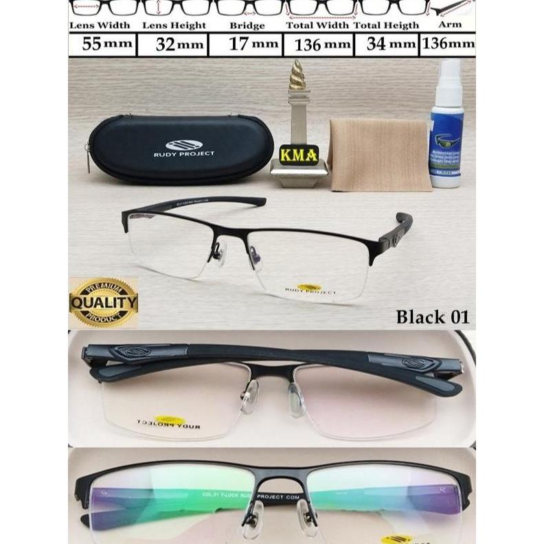 Kacamata minus half frame kacamata sport kacamata pria premium