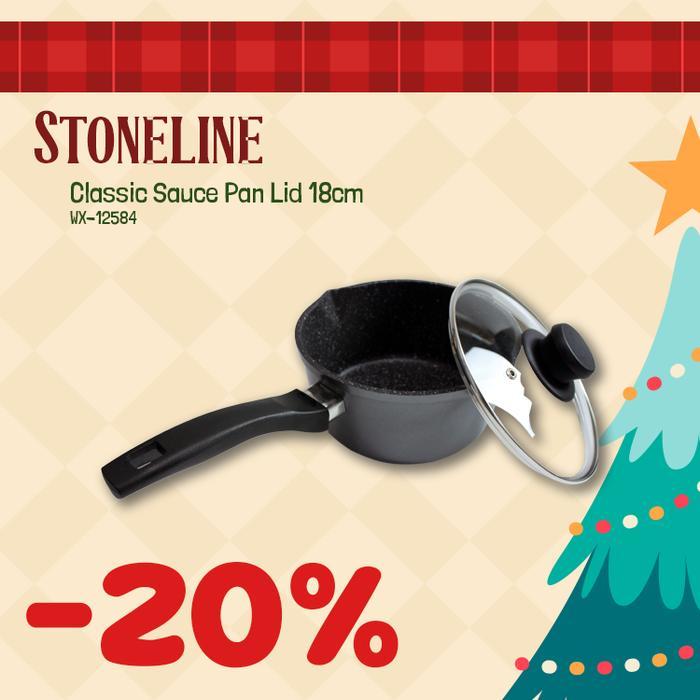Stoneline Classic Saucepan 18cm + Lid (PFOA&PTFE FREE)