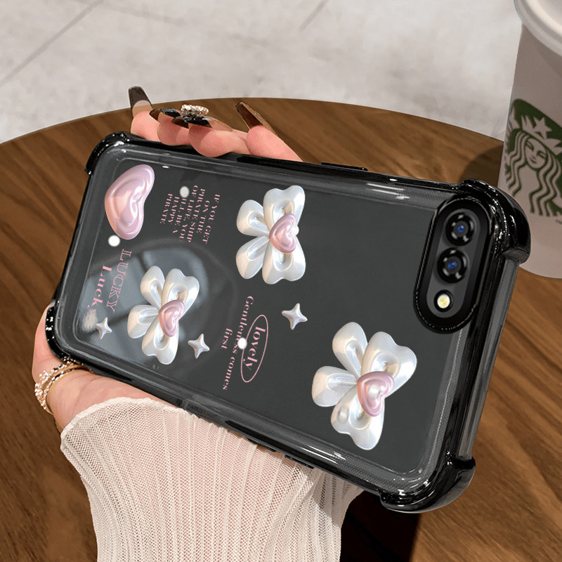 Casing Hp untuk OPPO A5 A3s A12E Realme C1 Case Pita mengkilap Kasing 6D Plating Cesing Airbag Kesin