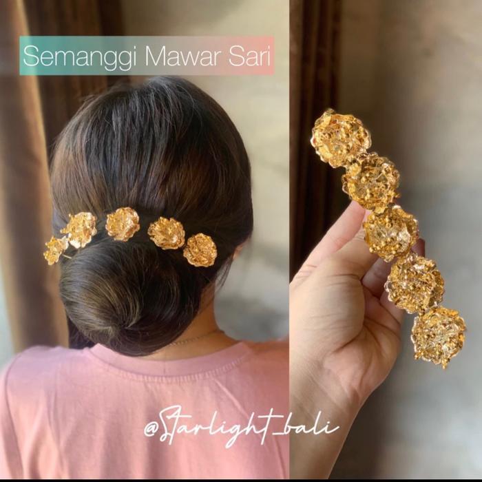 STARLIGHT BALI - Semanggi Mawar Sari Mutiara / Aksesoris Rambut / Semanggi Bali / Aksesoris Bali