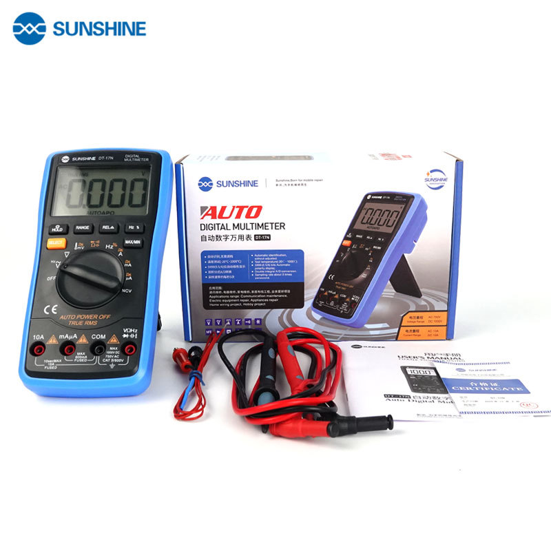 SUNSHINE DT-17N Auto Range LCD Display Multimeter Digital Multimeter Automatic Digital Instrument