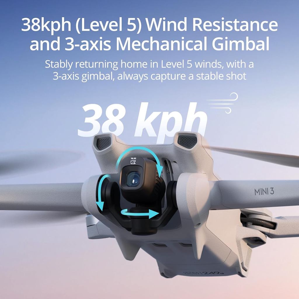 DJI Mini 3 Lightweight RC Drone RC-N1 Drones to Transmit 4K HDR Video 10km Transmission Distance