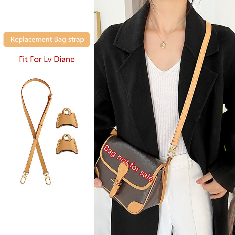 Cowhide Bag Strap For Lv Diane Bag,Shoulder Strap Bag Belt Crossbodybag Strap,genuine Leather