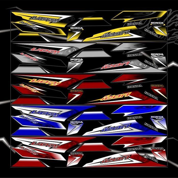 STRIPING ICON MATA BEAT KARBU MOTOR MOTORCYCLE