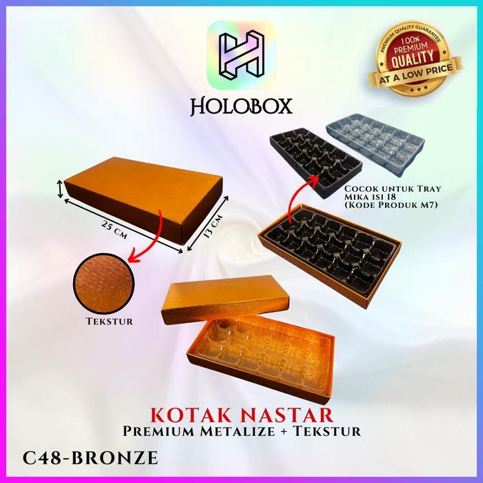 Box Coklat / Kotak Kue Nastar Mika/ Box Kado Hampers / BoxHologram Souvenir/ C48