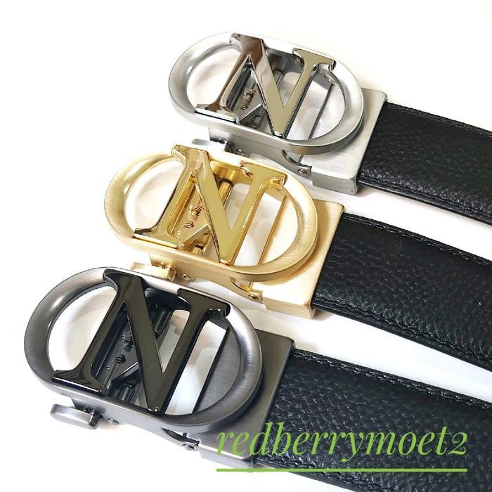 Ikat Pinggang Minimalis Gesper Pria Ikat Pinggang Laki Model Rel Huruf N