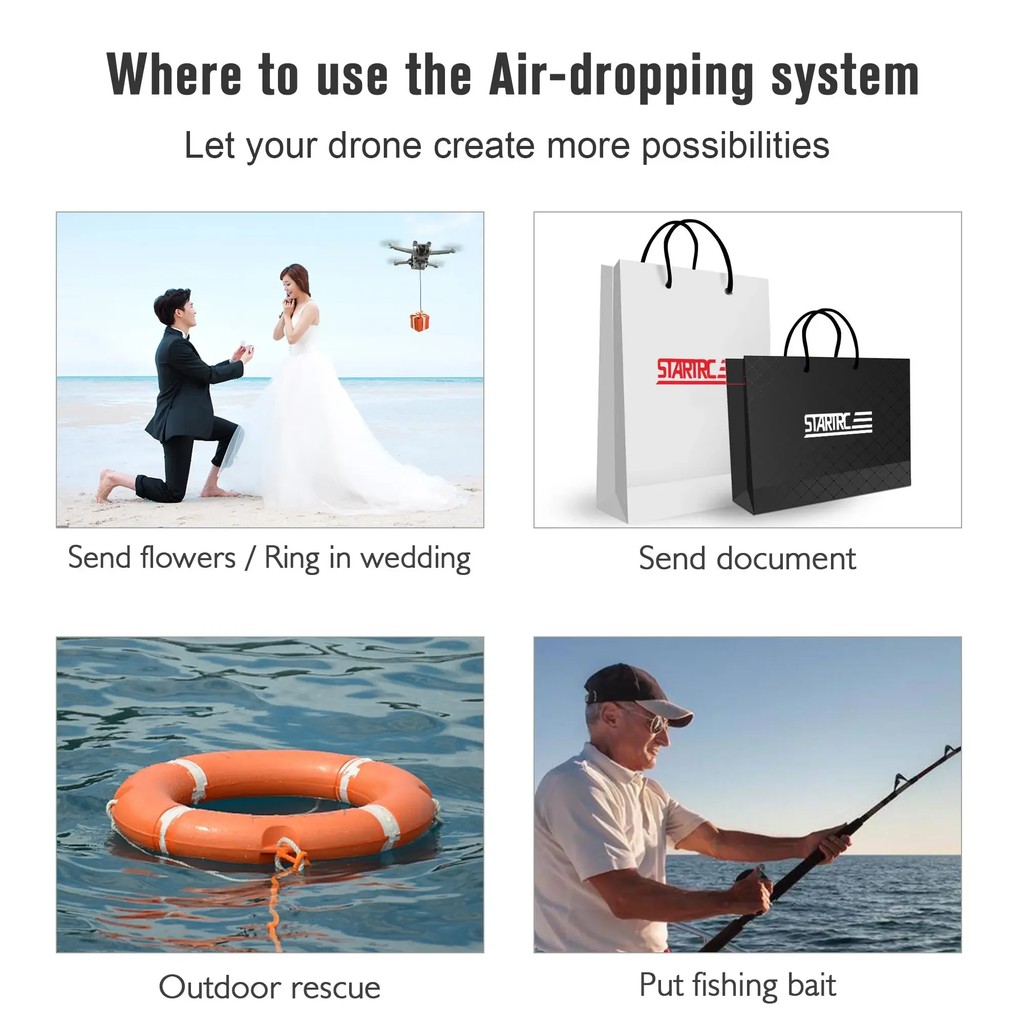 STARTRC Drone Airdrop System For DJI Air 3S/Mini 4 Pro/Mini 3/Mavic 3/Air 2S/Mavic 2/Mini 2 SE