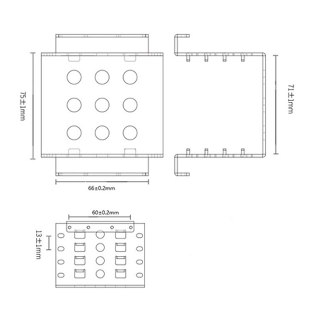 4 Bay 2.5 inch to 3.5 inch SSD Hard Drive Enclosure Chassis Internal Mounting Adapter Bracket For PC