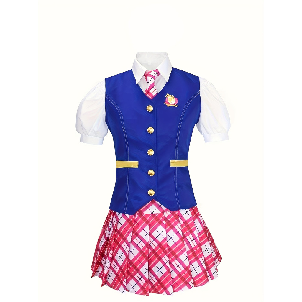 Hot Movie Vest; Shirt, Skirt, Three-Piece Suit Halloween Cosplay Costume; Academy Uniform; Dresy