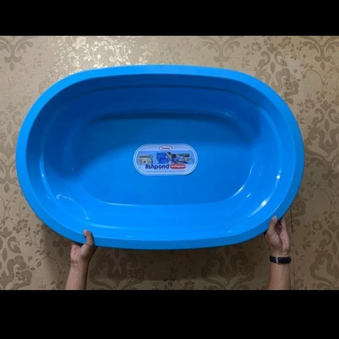 JTR FISHPOND BAK PLASTIK IKAN BESAR KOLAM PLASTIK AQUARIUM KURA BIRU