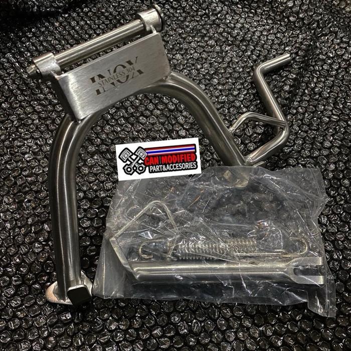 Standar 14 Steinless inox original Standar tengah dan samping inox mio sporty smile nouvo ukuran 14
