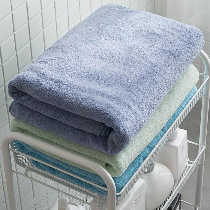 "New" Handuk Mandi Dewasa Jumbo Microfiber 90x160 cm - 100% Katun Terry, Serap Air Maksimal, Cocok