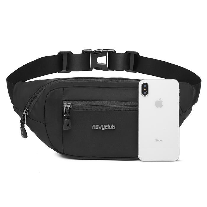 Eiger - Tas Pinggang Waist Bag Fjgb Tas Pria Wanita Crossbody Hitam