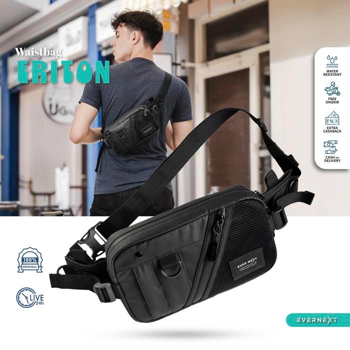 Eiger - Tas Selempang Pria Anti Air Waist Bag Waterproof Eriton Sling Bag Pria
